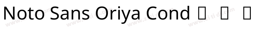 Noto Sans Oriya Cond字体转换
